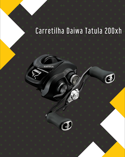 Carretilha Daiwa Tatula 200xh 2025 Cor Preto