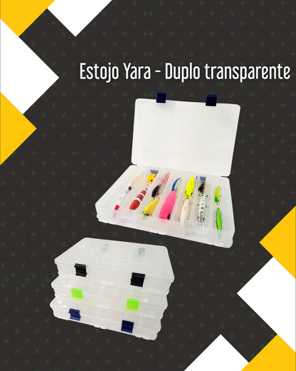Estojo Yara - Duplo transparente