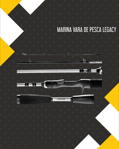 VARA LEGACY P/ CARRETILHA + (BONÚS GRÁTIS) LUVA LANTERNA