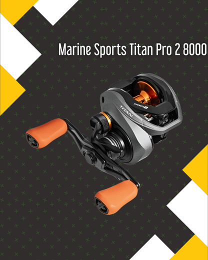 Carretilha Marine Sports Titan Pro 2 8000 Lado da manivela Direito