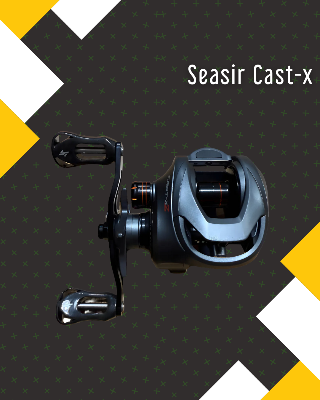 Carretilha SEASIR Cast-X 7.3:1 Recolhimento Drag 8.5KG Carretel Duplo Em Alumínio