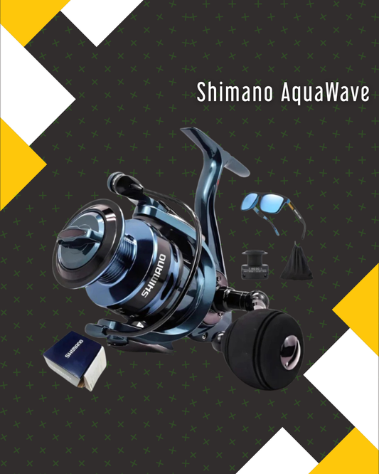 Molinete Shimano AquaWave Drag de Ate 16kg de Forca 7 Rolamentos De Esfera