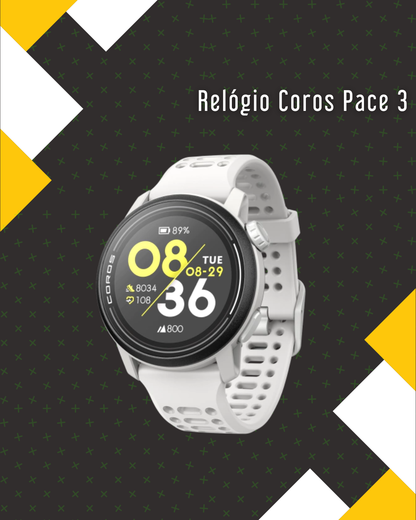 Relógio Coros Pace 3 Esportivo com GPS (PULSEIRA SILICONE APENAS)