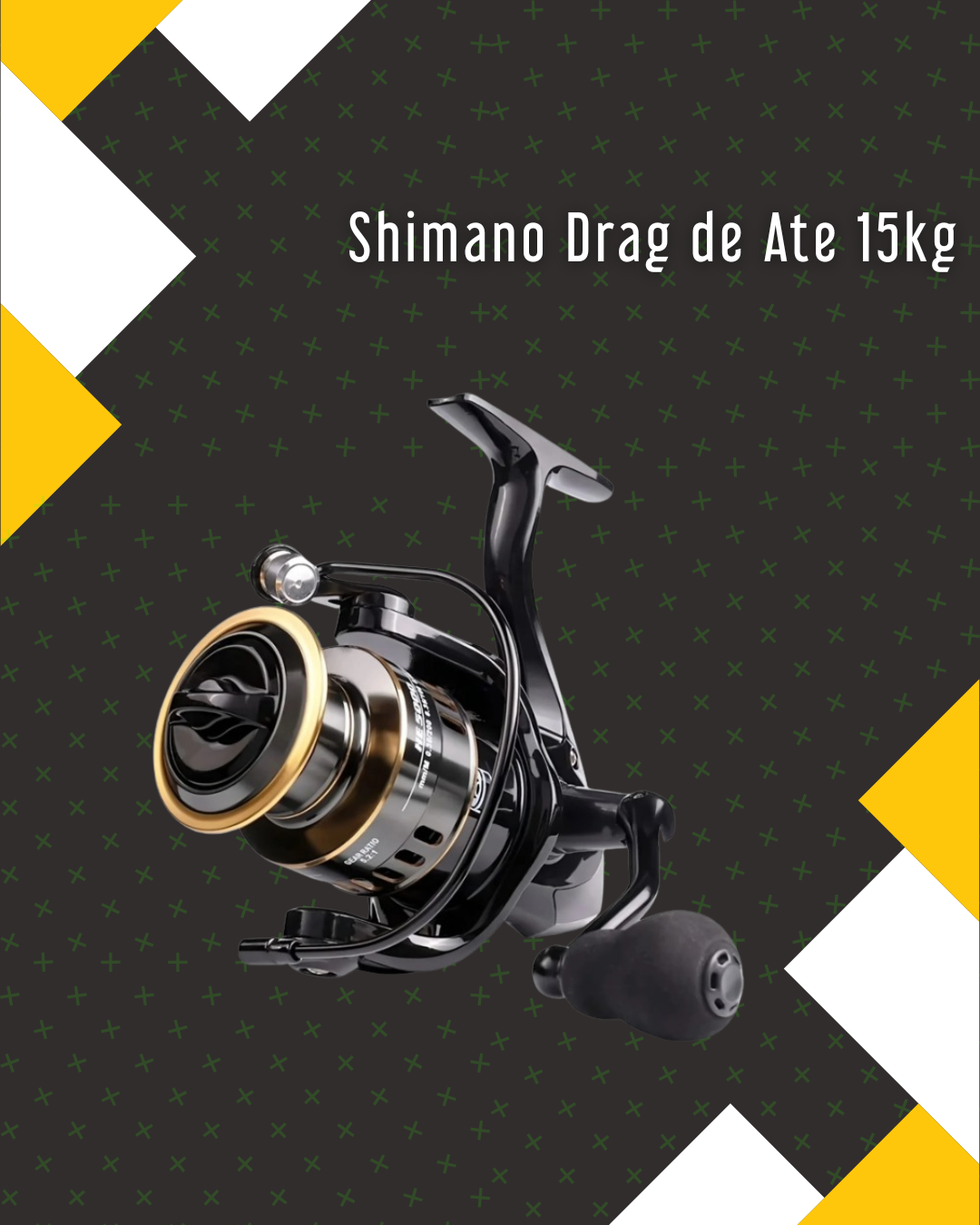 Molinete Shimano Drag de Ate 15kg Com 19 Rolamentos Sistema de Rotação Super Suave + Com Oculos De Sol Polarizado Gratis
