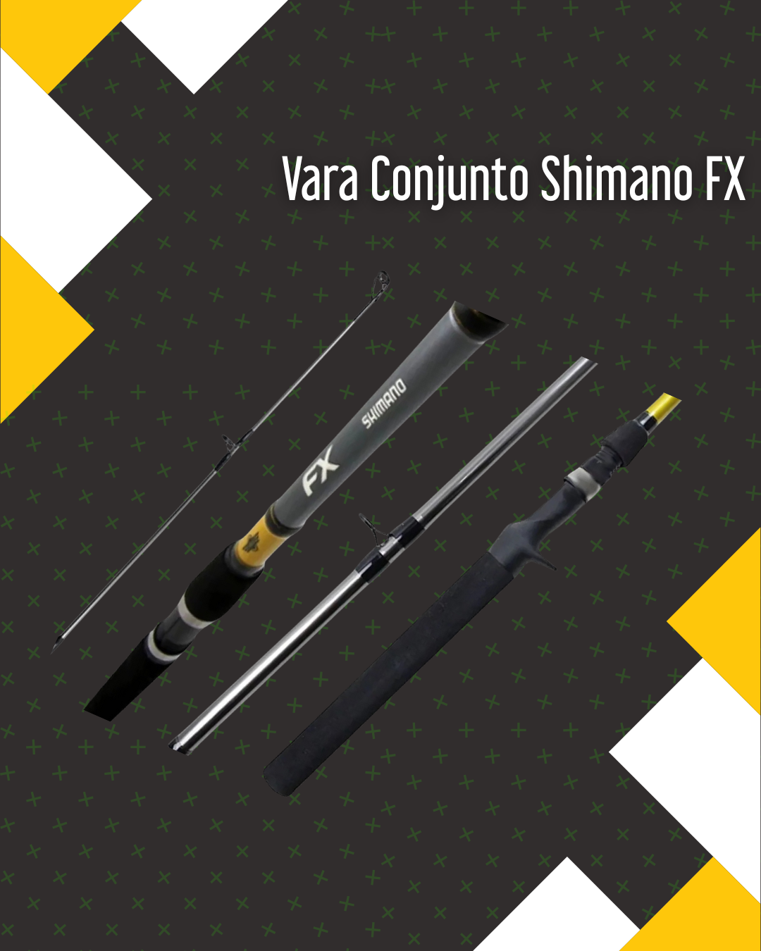 Vara de Pesca para Carretilha Shimano FX 15Lb 1,82 Metros 2 Partes