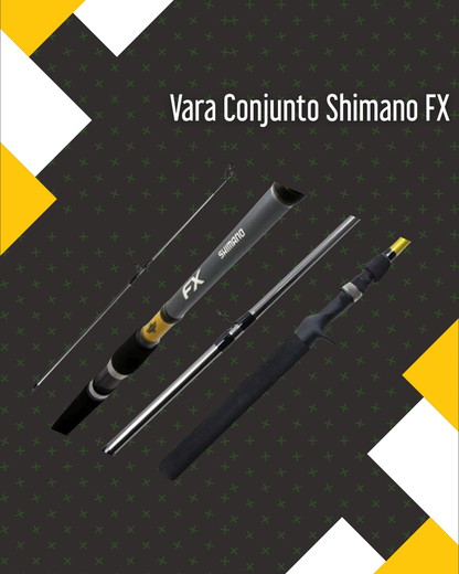 Vara de Pesca para Carretilha Shimano FX 15Lb 1,82 Metros 2 Partes