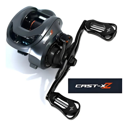 Carretilha SEASIR Cast-X 7.3:1 Recolhimento Drag 8.5KG Carretel Duplo Em Alumínio