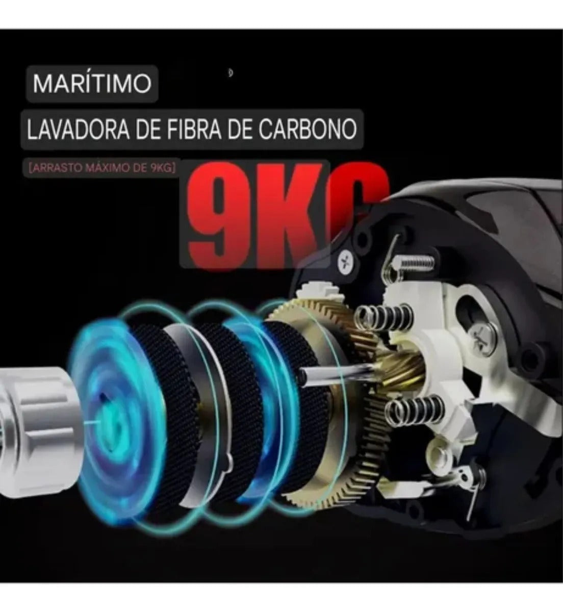 Carretilha SEASIR Cast-X 7.3:1 Recolhimento Drag 8.5KG Carretel Duplo Em Alumínio