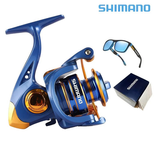 Molinete Shimano AzureSteel Drag de Até 10kg + Oculos De Sol Polarizado Grátis