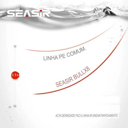 Linha de Pesca Multifilamento | Seasir RedBull 8 Fios PE 150M Alta Resistência