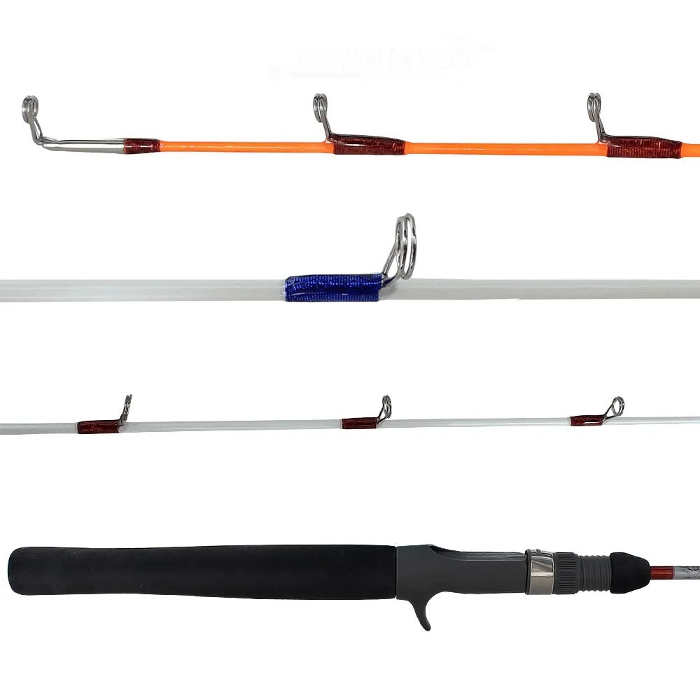 Carretilha Piau Piapara Voxxi Carbon + (2 BONÚS) Vara Edson, Linha multifilamento PE 8X (VERDE)