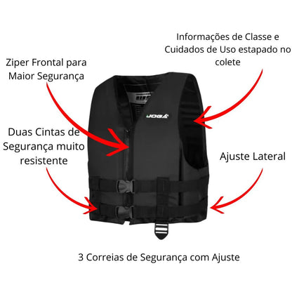 Colete Salva Vidas Flutuante Jogá Wave Suporta até 150kg
