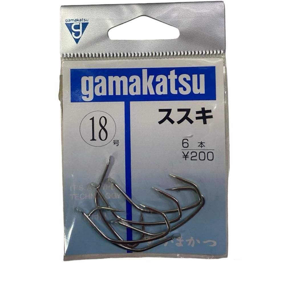 Anzol para pesca de robalo gamakatsu suzuki - n°: 18 - 6 unidades