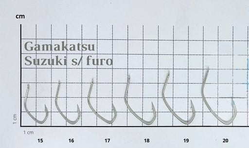 Anzol para pesca de robalo gamakatsu suzuki - n°: 18 - 6 unidades