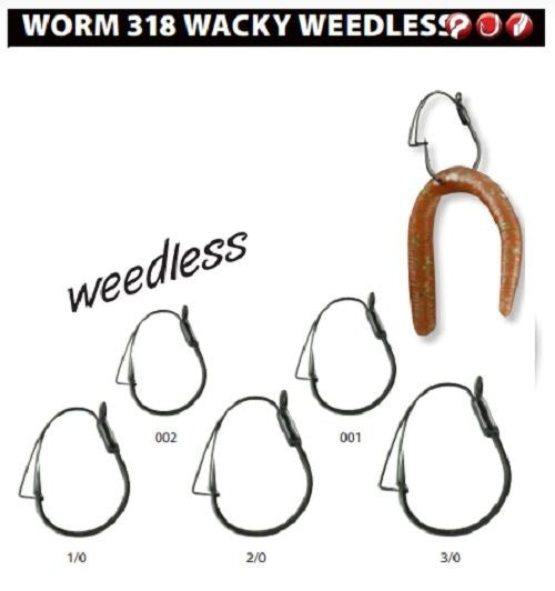 Anzol gamakatsu wacky worm 318 (anti-enrosco) – n°: 1 – 5 unidades