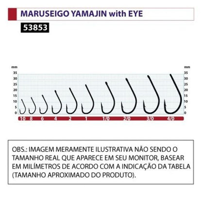 Anzol de competição owner yamajin - n°: 8 - 12 unidades