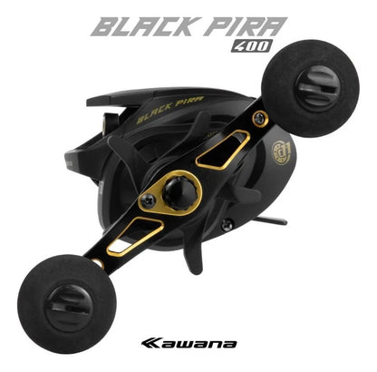 Carretilha Maruri Black Pira 400 - Drag 18kg Direita - Preto - Direito
