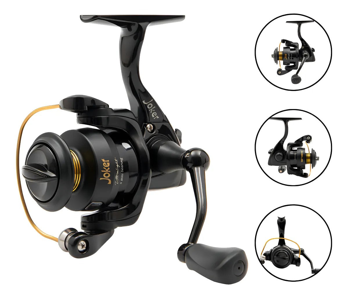 Molinete Maruri Ultraligh 8000 Aluminio Preto 4rols