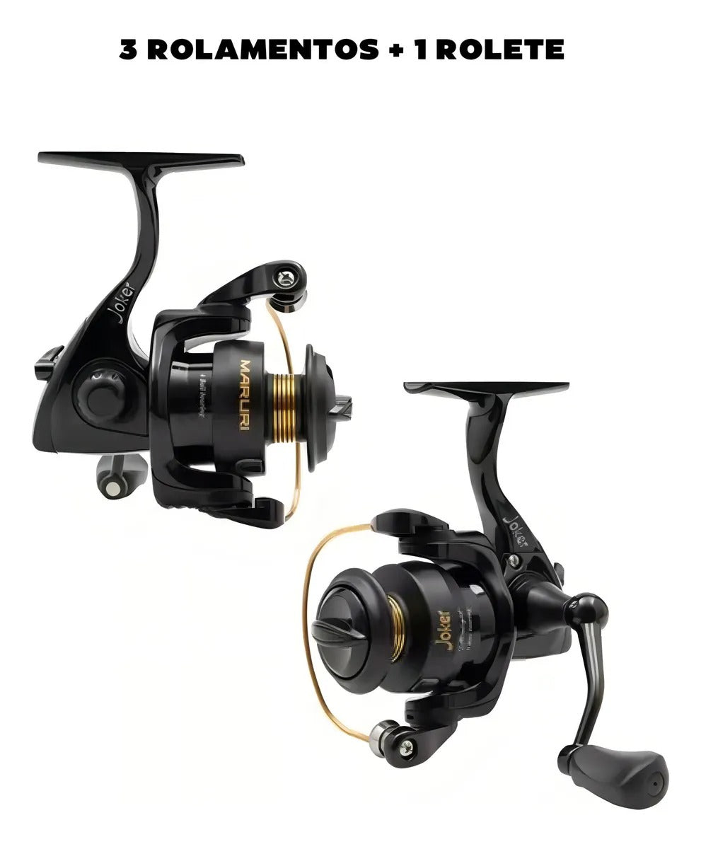 Molinete Maruri Ultraligh 8000 Aluminio Preto 4rols