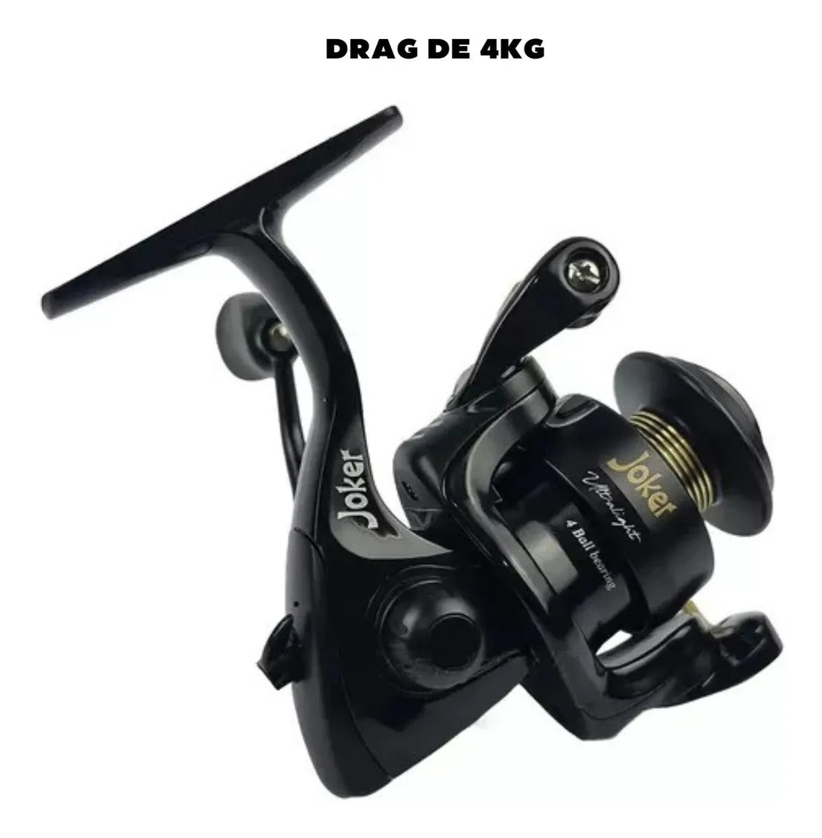 Molinete Maruri Ultraligh 8000 Aluminio Preto 4rols