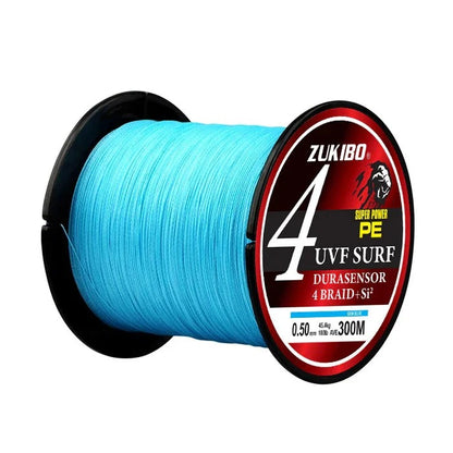 Linha Multifilamento Ultra Resistente | ZUKIBO Super Power 4 Fios – 300M