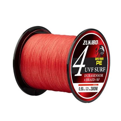 Linha Multifilamento Ultra Resistente | ZUKIBO Super Power 4 Fios – 300M