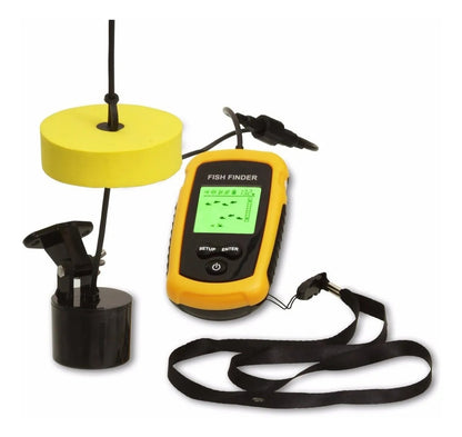 Localiza Peixe Sonar Portatil Até 100m Barco Pesca E Caiaque